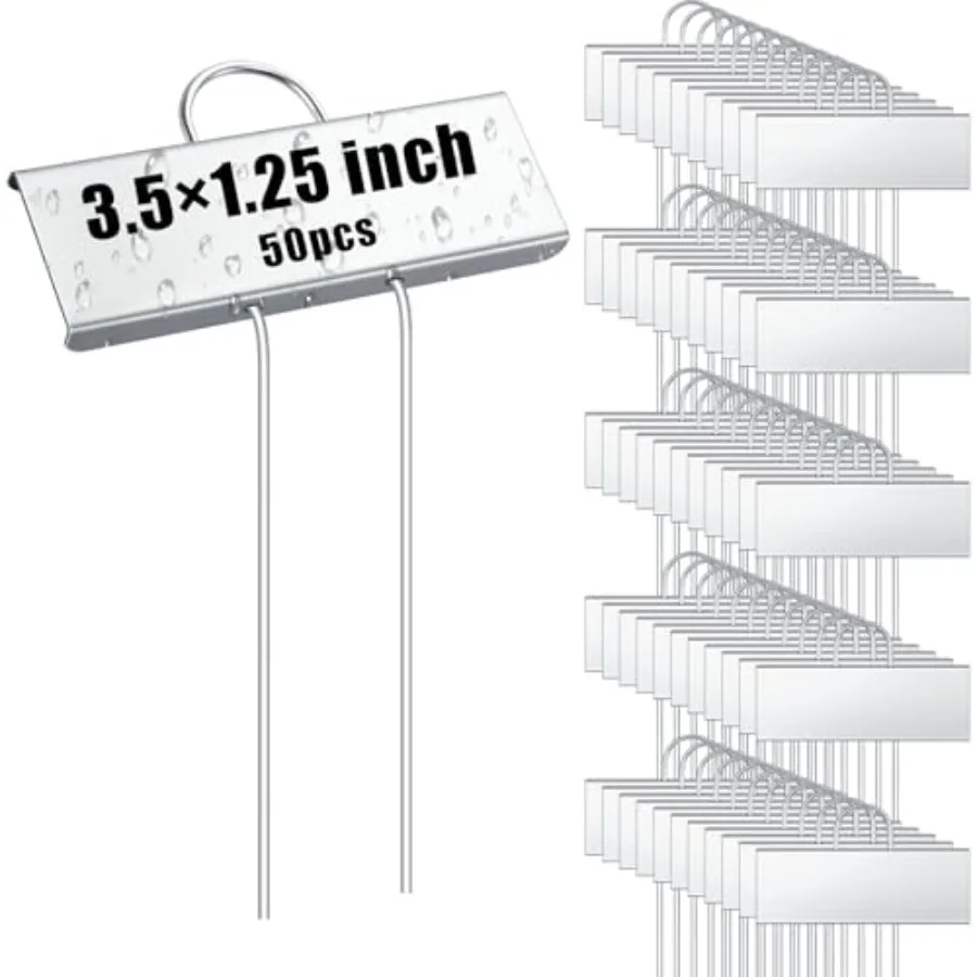 

Pcs Large Garden Plant Markers Metal Plant Labels Sign Weatherproof Waterproof Garden Sign for Outdoor Seedlings Herbs Vegetabl