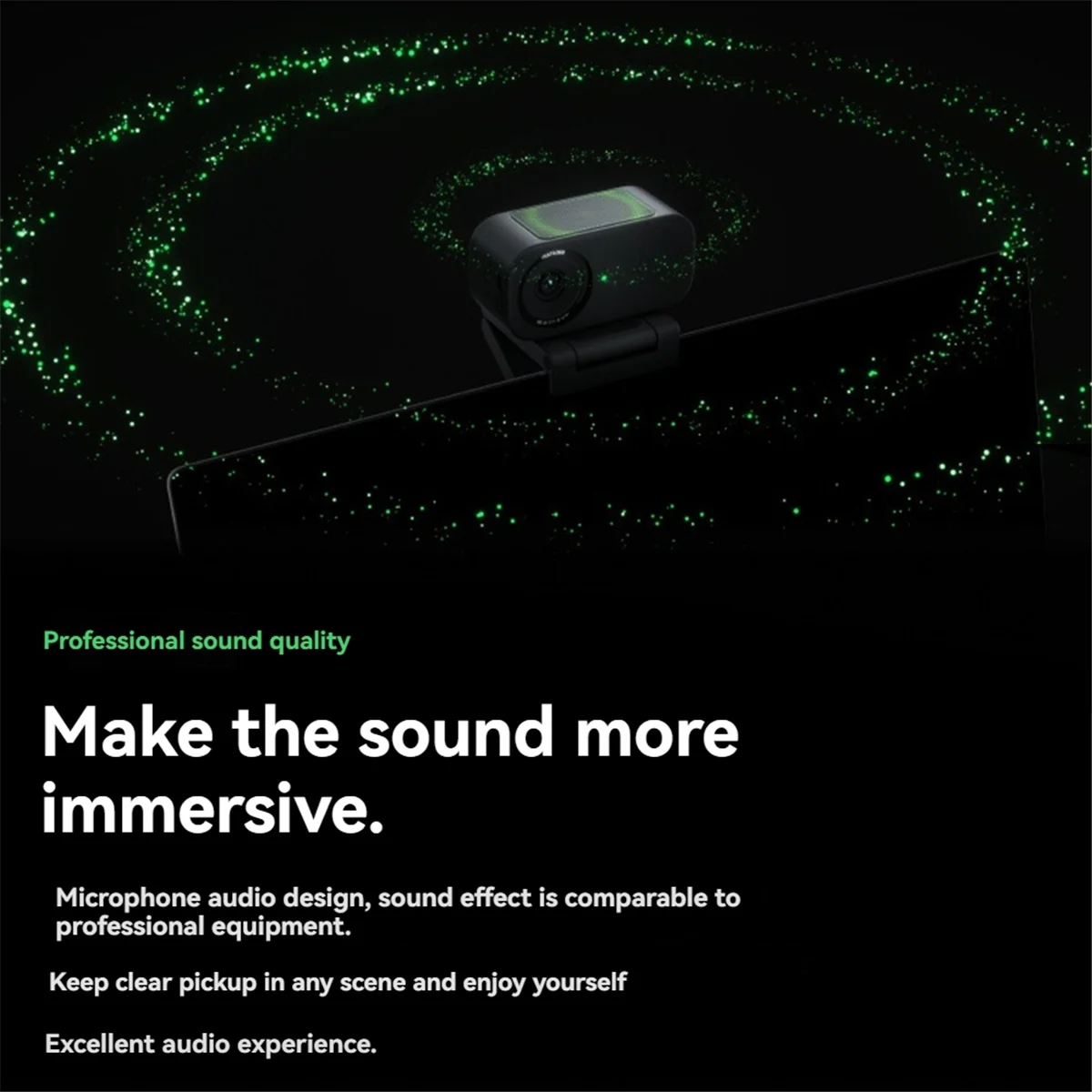 ABXHA لكاميرا ويب Insta360 Link 2C Smart 4K - مستشعر 1/2 بوصة متفوق، تأطير تلقائي، HDR، كاميرا حية ذكية بميكروفون لإلغاء الضوضاء