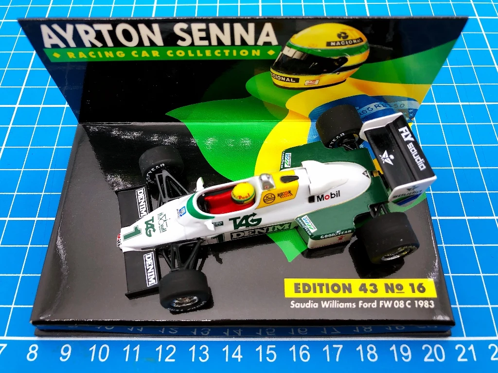 

Minichamps 1:43 F1 FW08C 1983 Senna Simulation Limited Edition Resin Metal Static Car Model Toy Gift