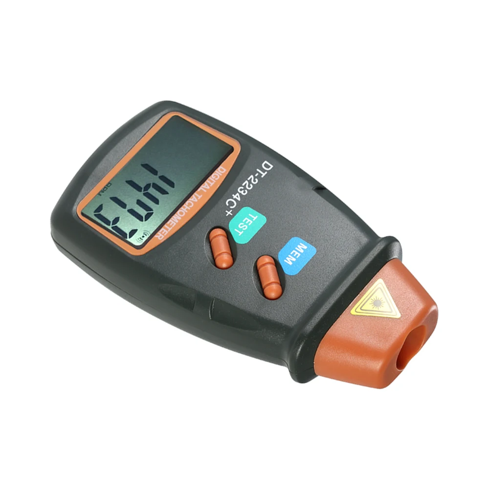 مقياس سرعة دوران رقمي ليزري محمول باليد ، شاشة LCD ، مقياس محرك ، سرعة Tach غير متصلة عرض دورة في الدقيقة-دورة في الدقيقة ، شريط عاكس 3 #5