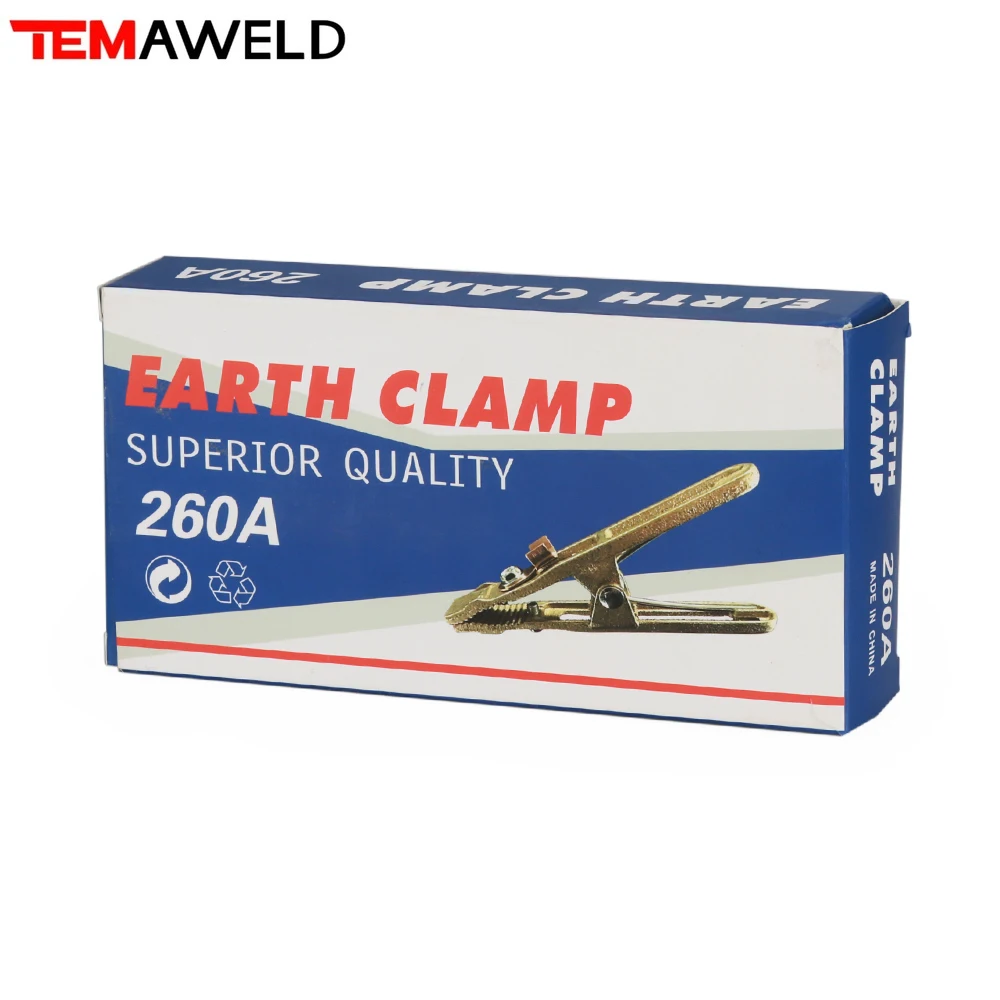 Imagem -05 - Ground Welding Earth Clamp For Welding Machine Suporte do Cabo Latão Material Uma Forma Corpo de Cobre Completo Atacado Novo 260a