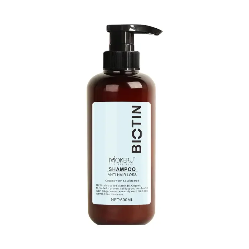 

MOKERU Organic Warm Sulfate free Biotin Shampoo for Women Anti Hair loss 500ml