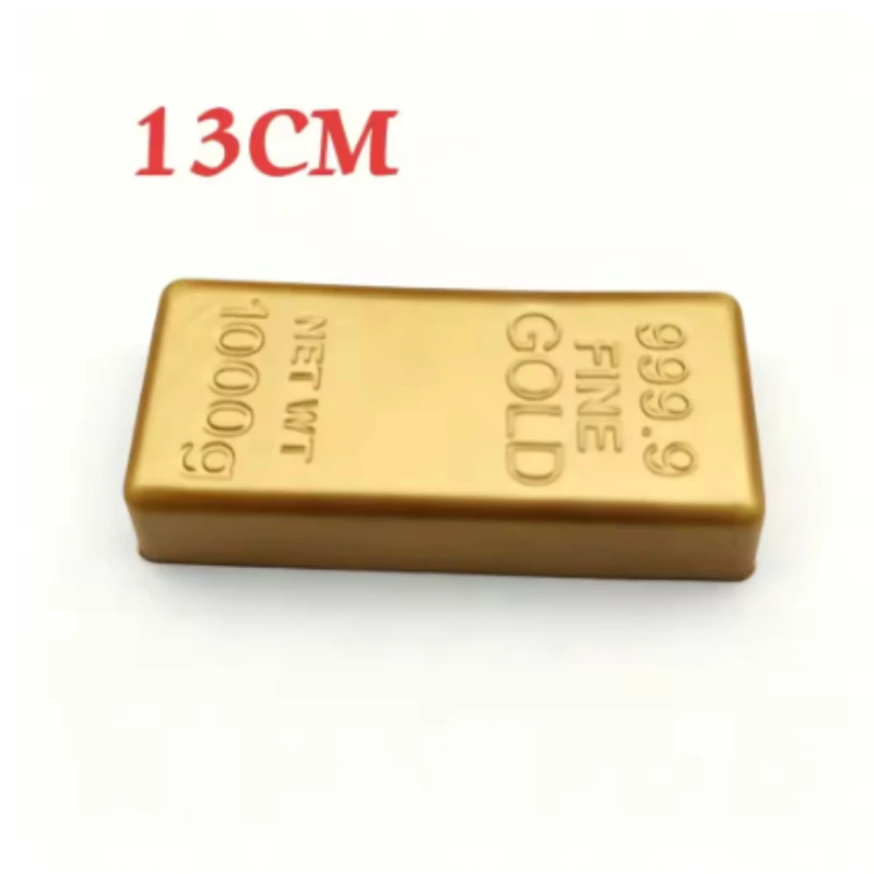 1-3PCS Simulate Gold Brick Squishy Slow Rising Stress Relief Toy Realistic Gold Bar Squeeze Anti-Anxiety Fidget Toy Party Favors