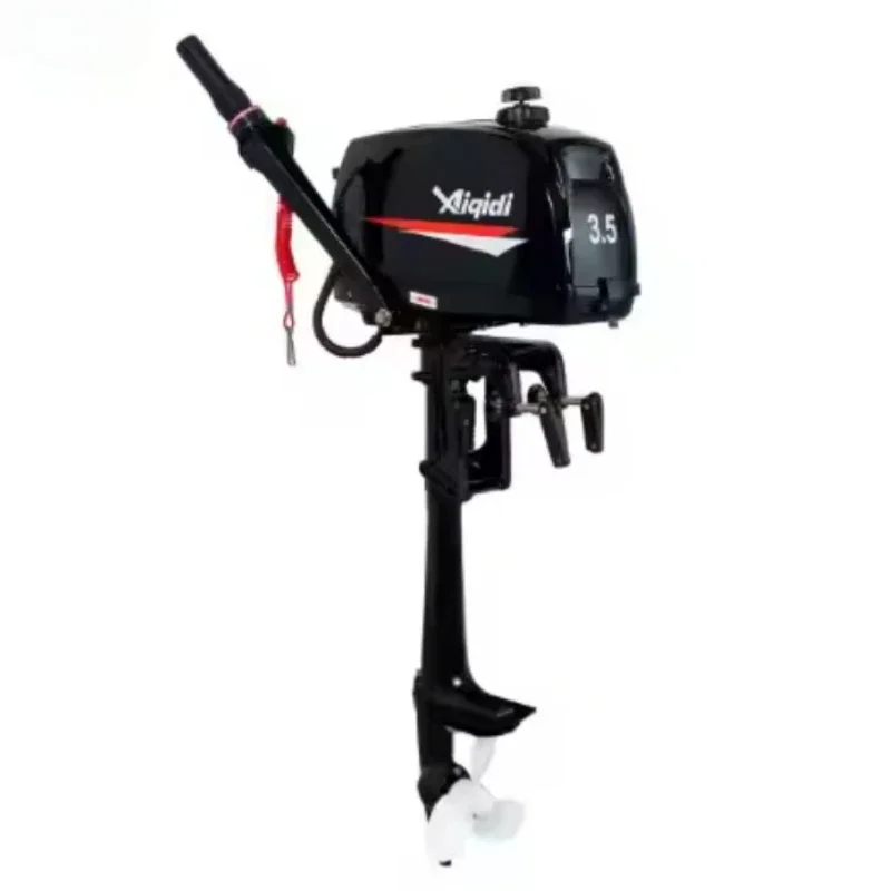 T3.5 3.5HP 2Stroke Outboard Boat Engine Small Boat Gasoline Outboard Motor 61cc Air Cooling Naturally Aspirated Tiller Control