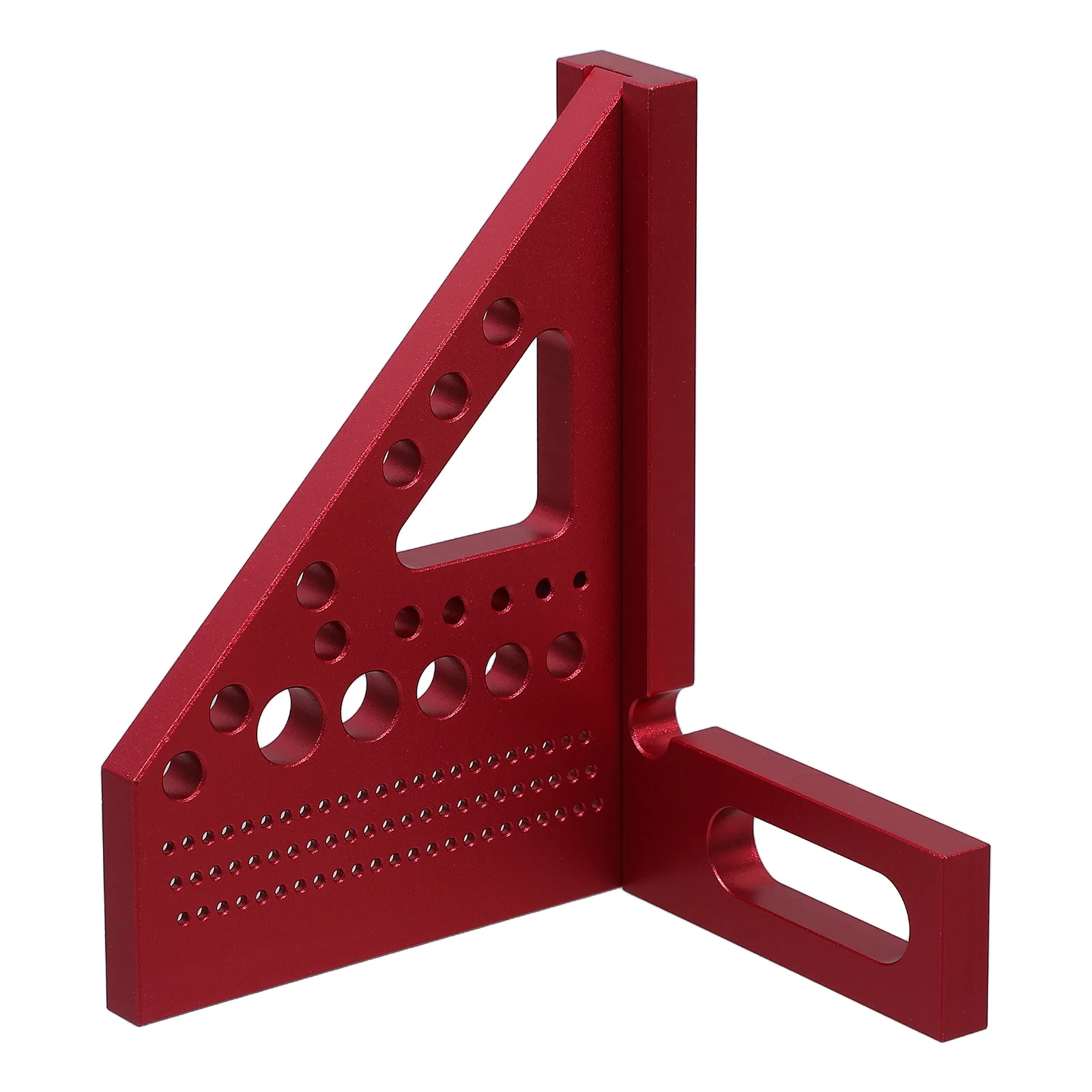 Woodworking Measuring Tools Aluminum Alloy Triangle Ruler Carpenters Square Edge Scale Multifunctional Precision Marking Tool