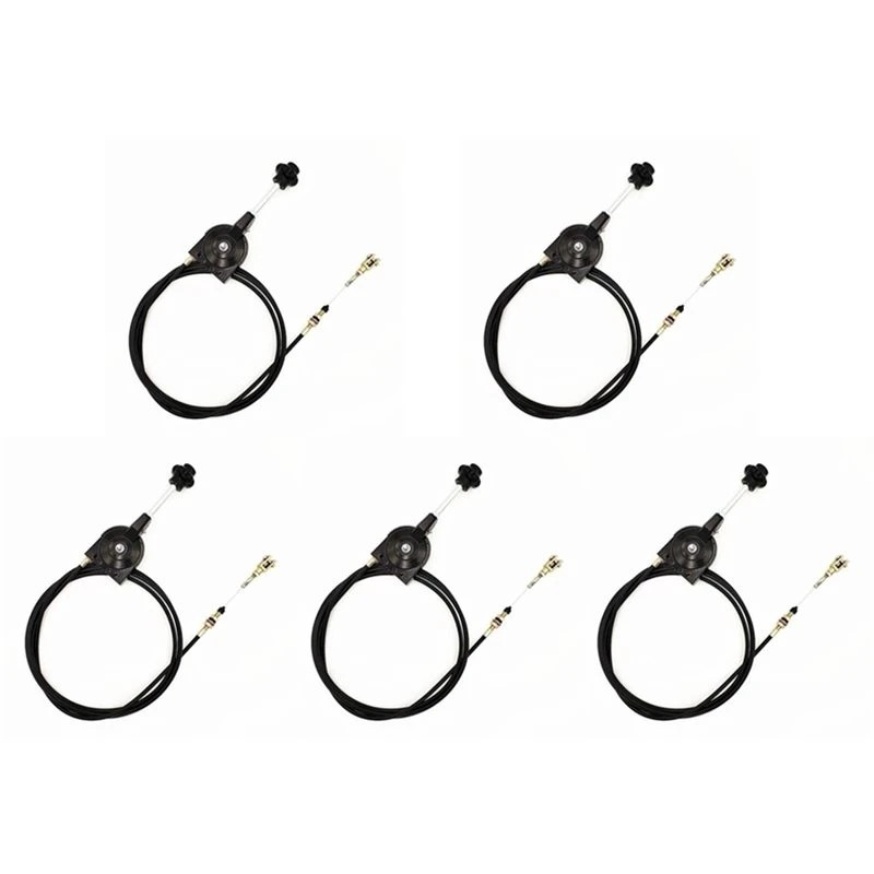[A38F!NEW!】 5Pcs 1M Hand Throttle Control For Excavator Harvester Tractor Ship Spreader Throttle Cable Assembly Self-Locking