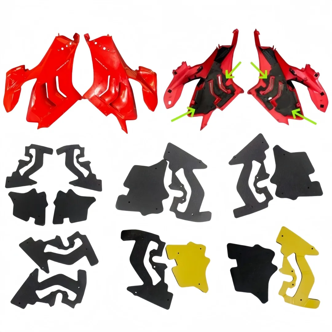 Per DUCATI Panigale V4 /V4S 2020-2021 Isolamento In Lana Firewall Calore Fonoassorbente Moto Calore Isolamento termico Pad