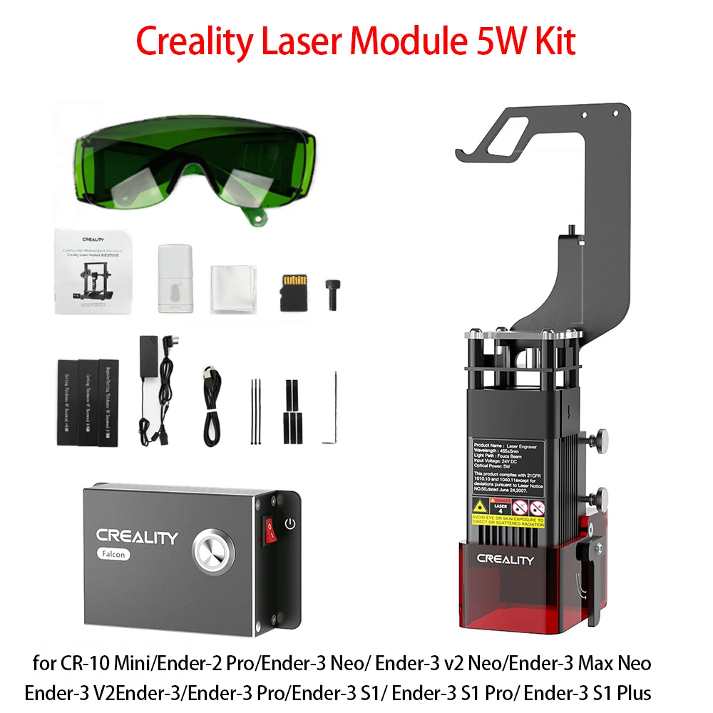 Top Laser Engraving Module Kit 10W 5W 0.06mm High-Precision 3D Printer Parts Lossless Upgrade for CR-10 Ender Series