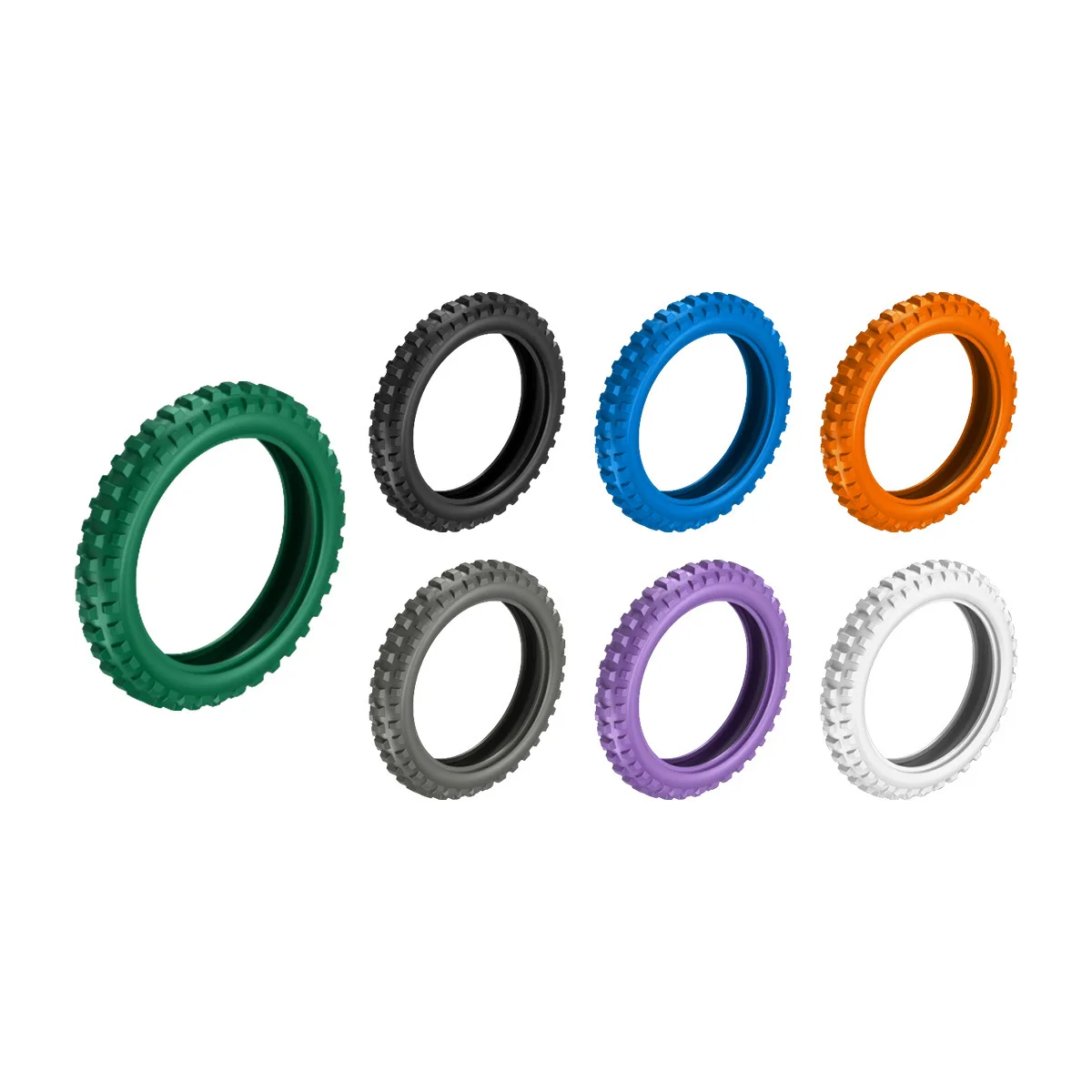 MOC Ek 1506 Particle Building Blocks Compatible with Lego 11957 Domestic Assembled Motorcycle Tire Parts Custom Model Bricks