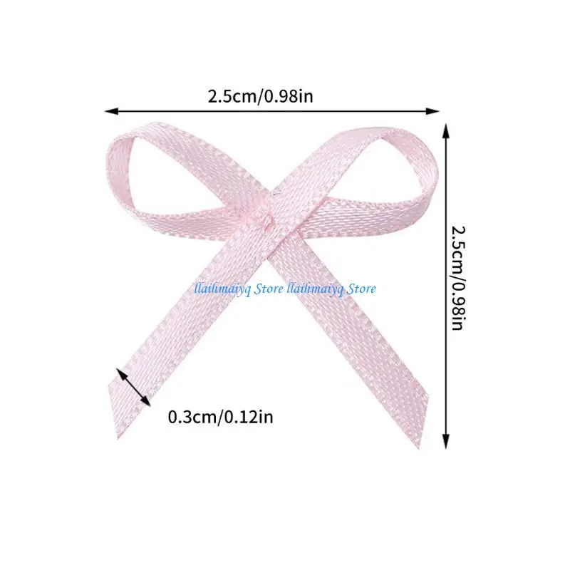 573B 200x/set Ribbon Bowknot for Gift Wrapping Sewing Embelishments Bowknot DIY