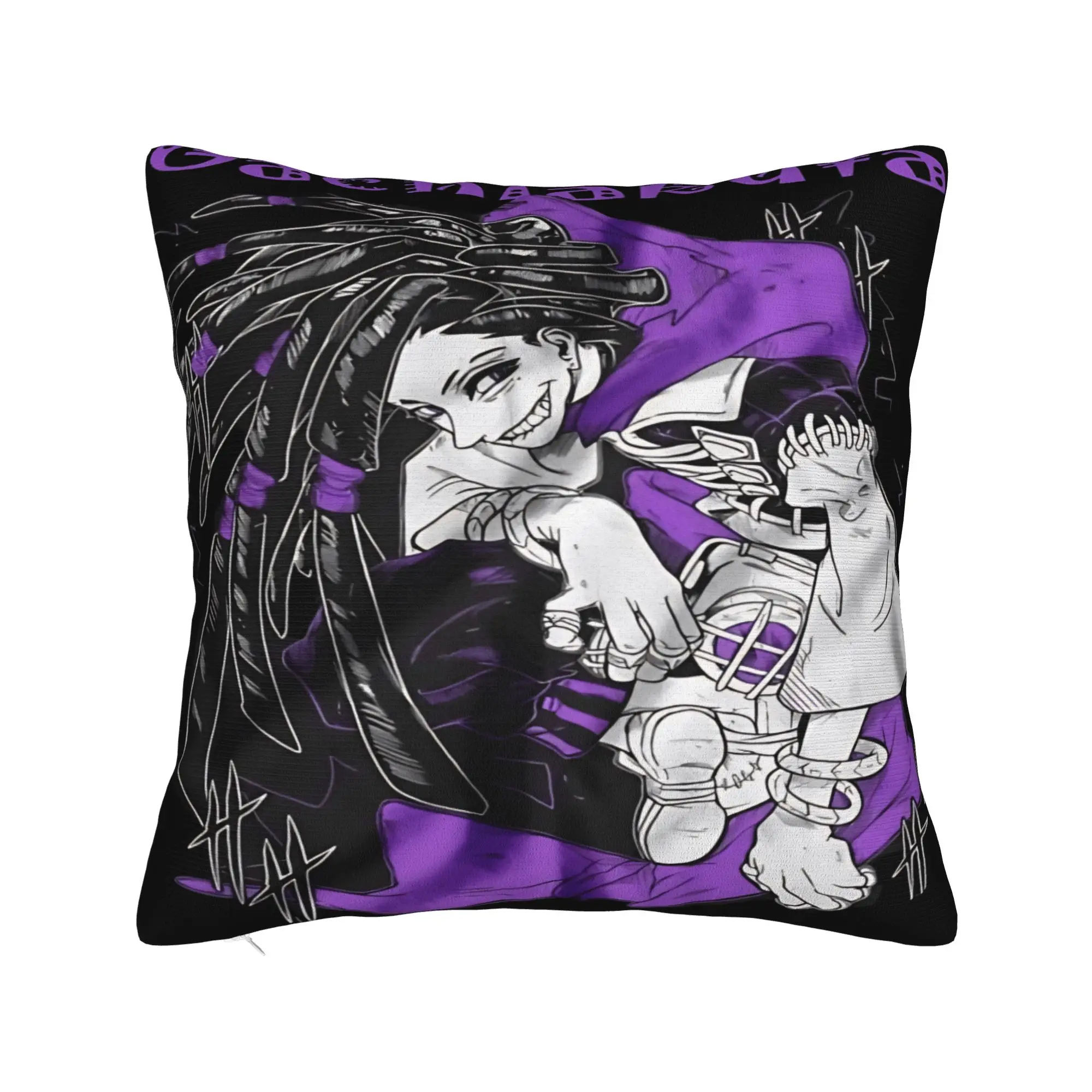 Gachiakuta Jabber Wonger Pillow Cover  Soft Cushion Cover Retro Trendy Pillow Case For Chair Sofa Home Decor