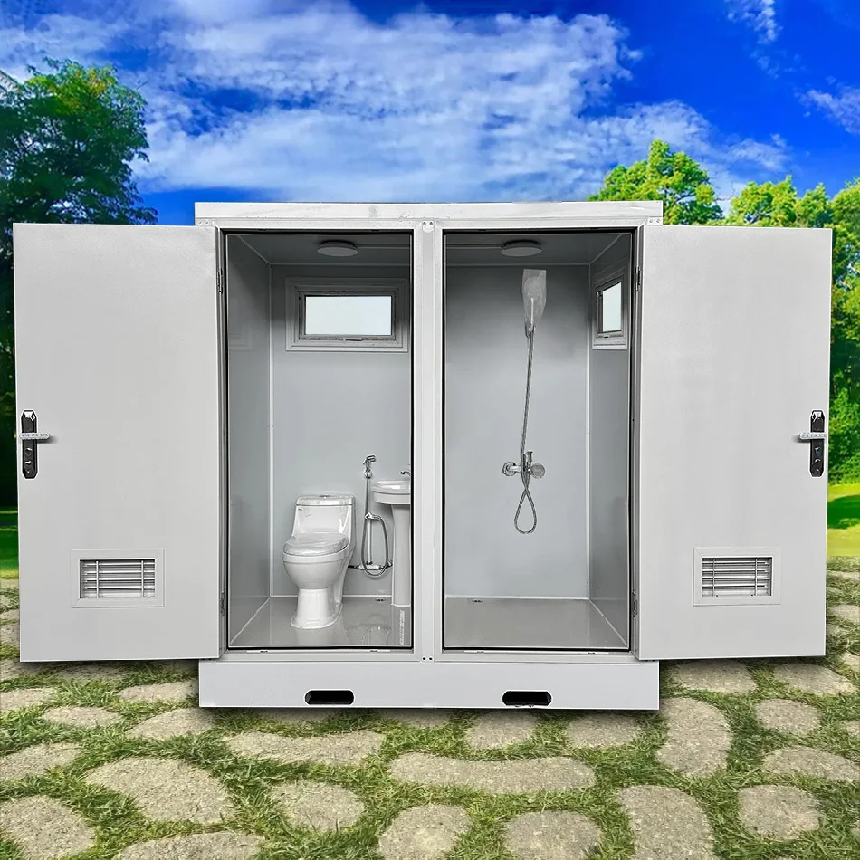 

Outdoor Bathroom Prefab Shower Room Toilet Unit Portable Prefabricated Public WC Worker Sanitation Restroom