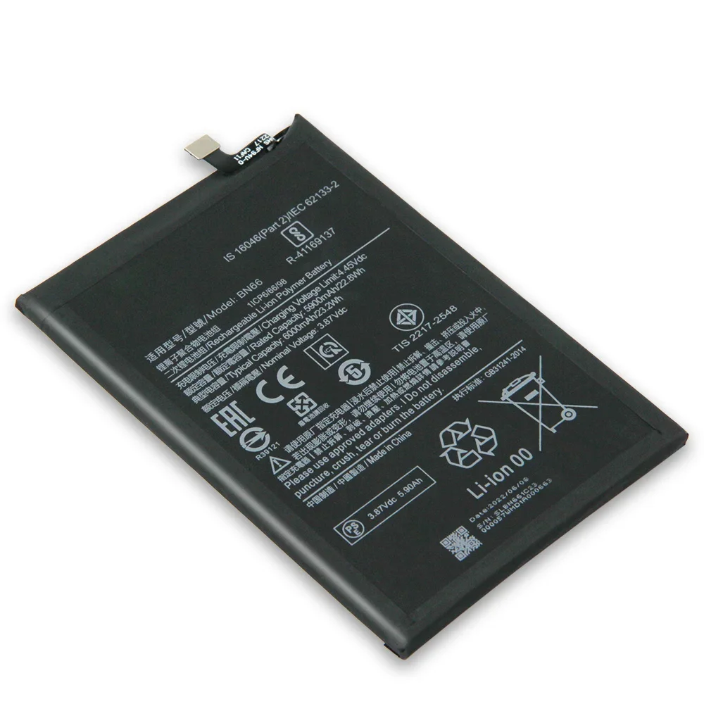 New Rechargeable Phone Battery BN66 For Xiaomi Mi POCO C40 6000mAh High Capacity