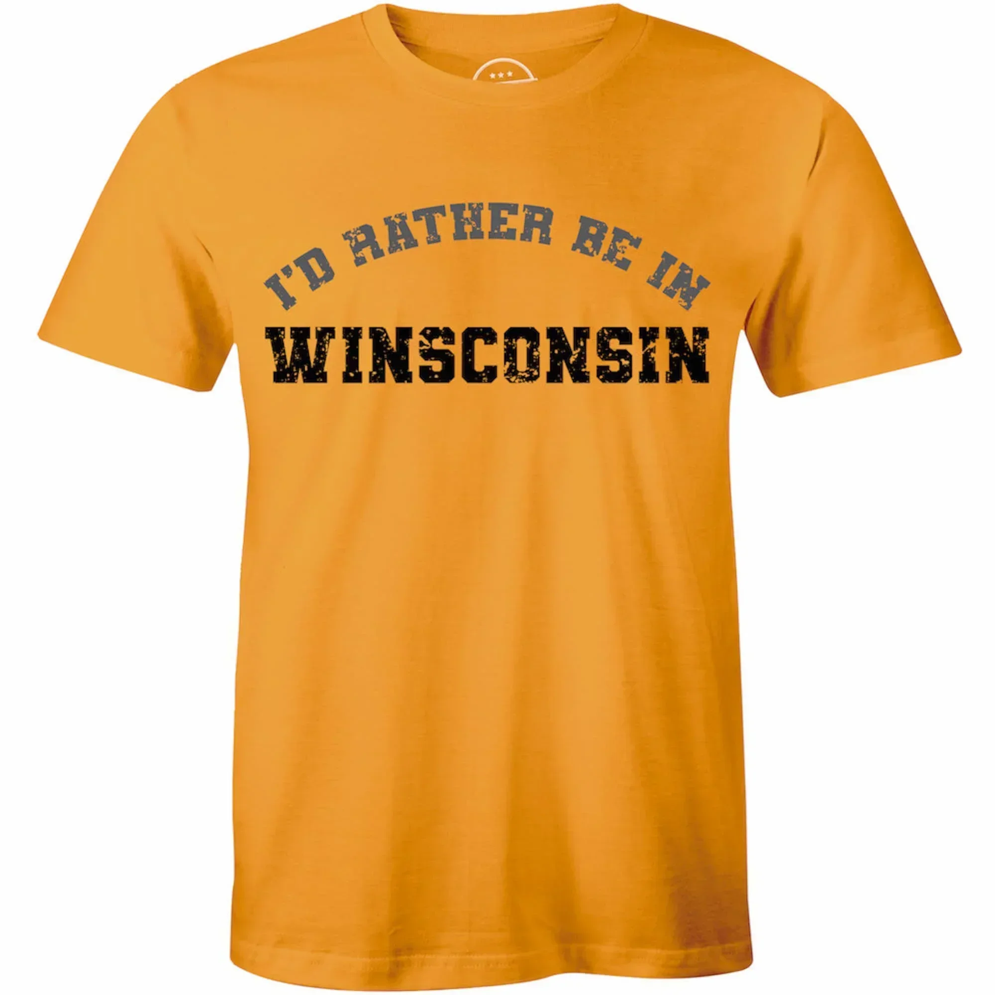 I'd Rather Be In Wisconsin T-shirt Funny Wisconsin Tee Shirt for men