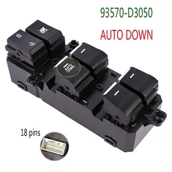 AUTO DOWN Car Accessories for Hyundai Tucson 2016 2017 2018 2019 Electric Power Window Switch Control Button Parts 93570-D3050