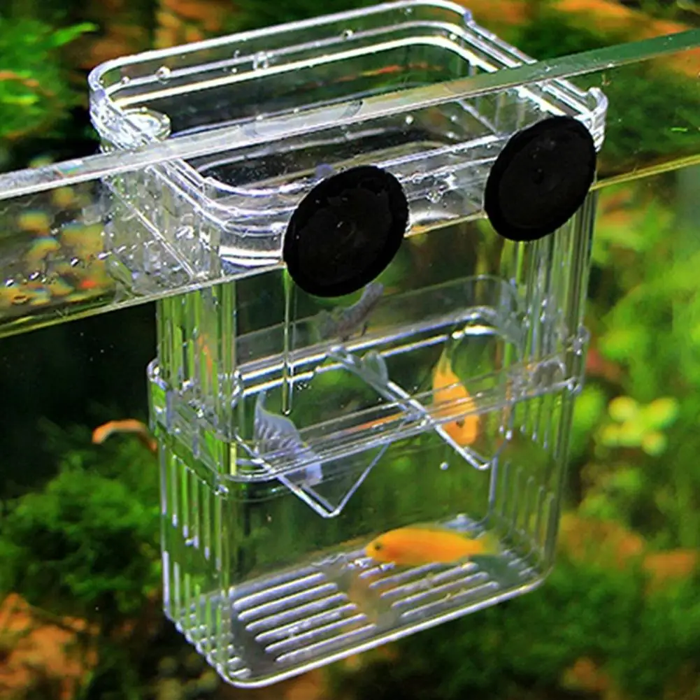 2023 Double-Deck Clear Fish Breeding Isolation Box Aquarium Breeder Fish Tank Hatching Incubator Fish House Home Drop shipping