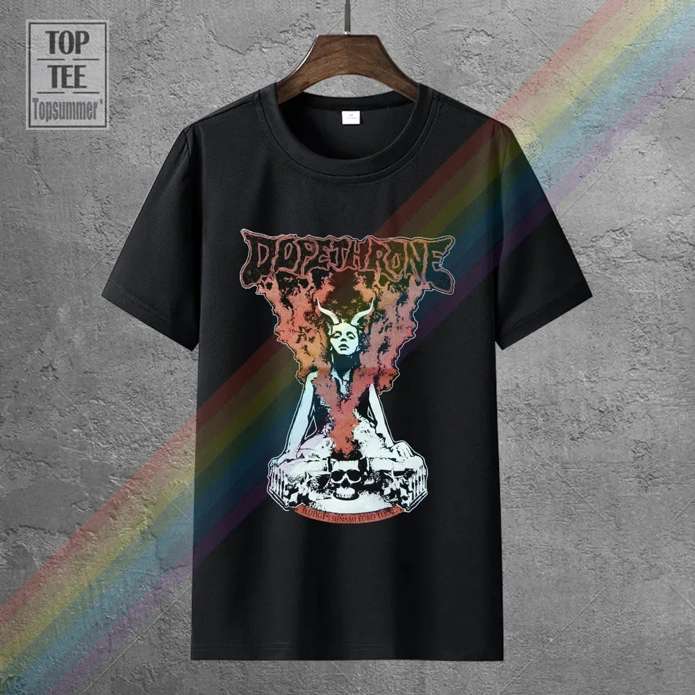 New Dopethrone Doom Metal Electric Mens Black T-Shirt Size S-2Xl