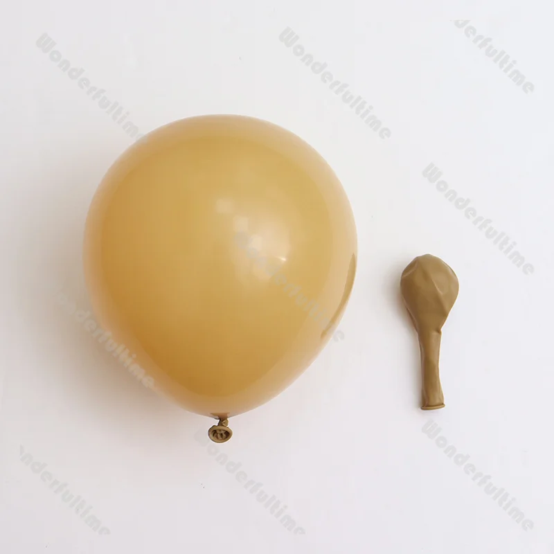 5/10/12/18inch Mustard Yellow Sand Brown Birthday Balloons Decor White Caramel Baby Shower Gender Reveal Wedding Balloon Arched