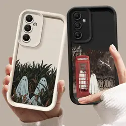 Little Ghost Phone Case for Galaxy A15 A72 A52 4G 5G A25 A35 A55 A51 A73 A52s A53 A54 5G A71 4G