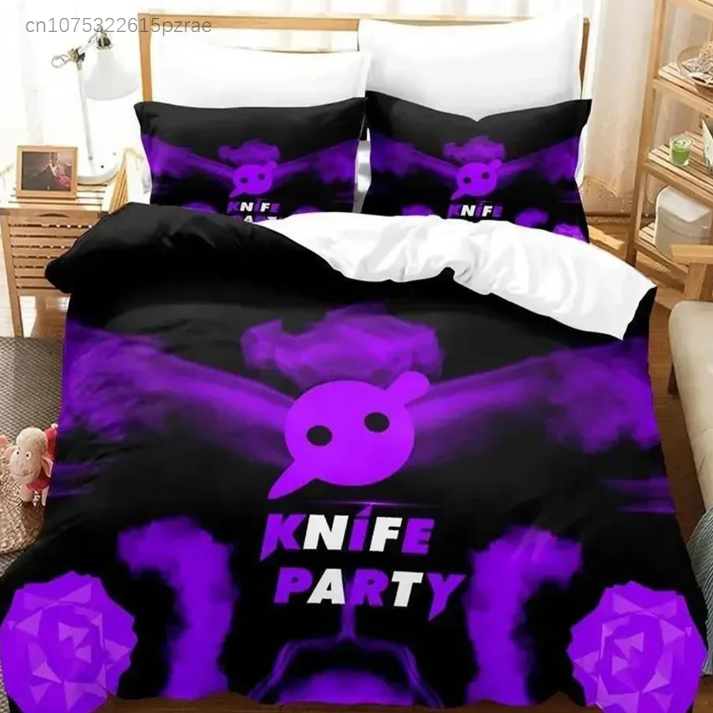 Knife Party Abandon Ship Bedding Set Printed Bed Set With Pillowcase Bed Duvet Cover Soft Queen King Size Bedclothes Home