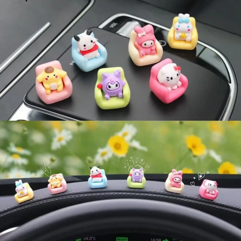 Sanrio Cartoon Kuromi Cinnamoroll My Melody Anime Car Interior Accessories Ornaments Accessories Decoration Cute New Style