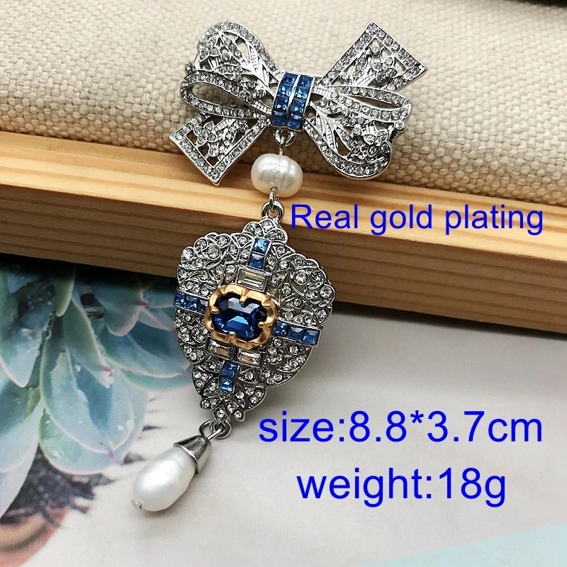 Vintage Brooch Crystal Jewelry Rhinesstone Geometry Pins For Women Unique Accessories