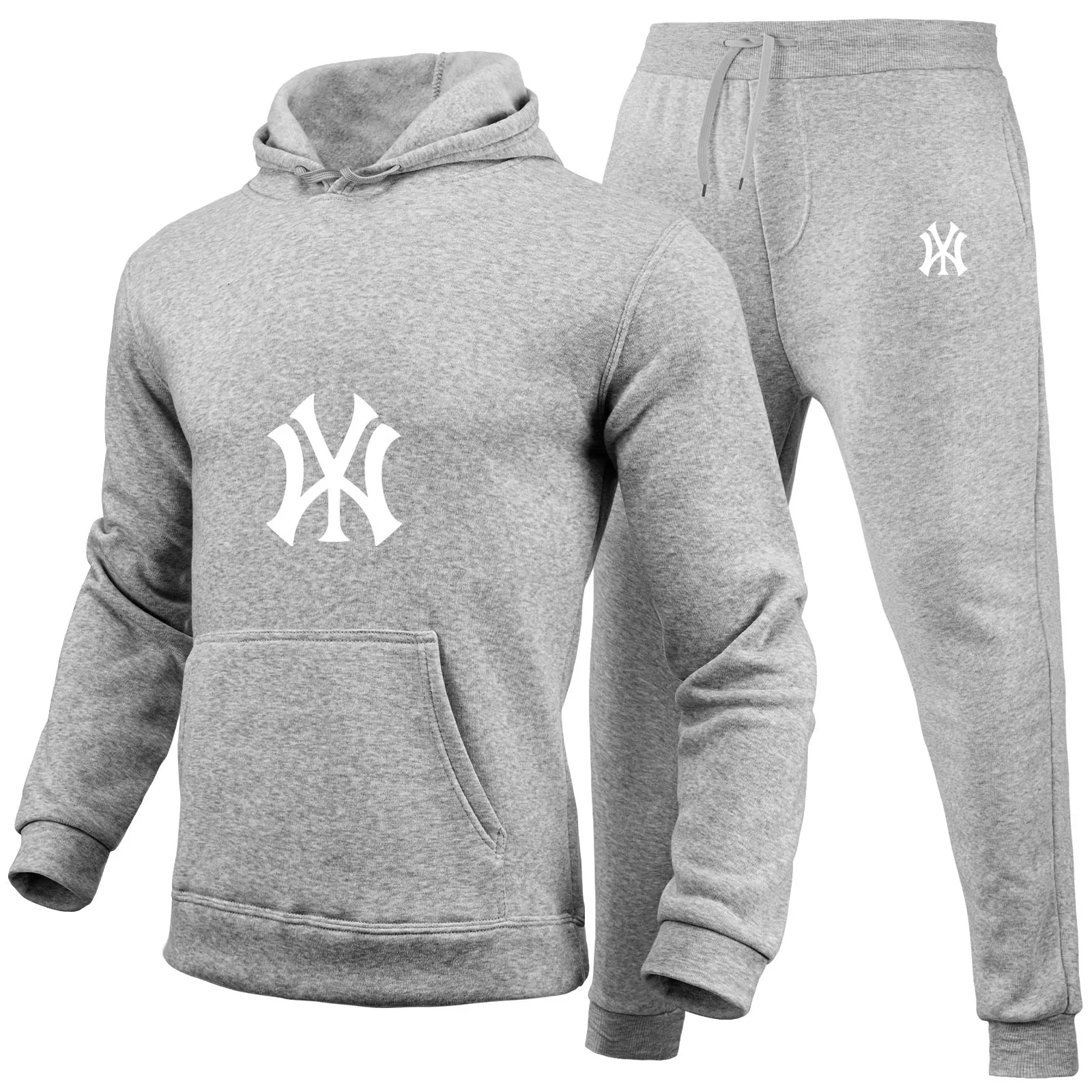 Men\'s Sports Suits Fashion Tracksuit Women Hoodies + Pants Two Pieces Sets Running Casual Sweatshirts Sweatpants Men\'s Clothing