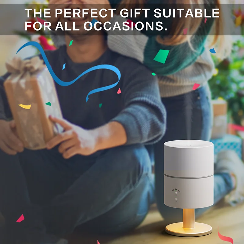 Xiaomi Youpin Pelembap Udara Lampu Meja Pelembap Udara Portabel Atomisasi Penyebar Minyak Esensial Lampu Malam Mini Bisu untuk Rumah Baru