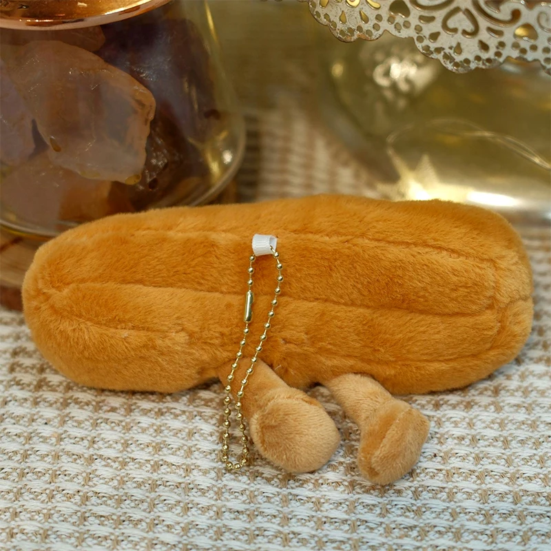 〔CC88〕Chinese style Bread Cartoon Deep-fried Twisted Dough Sticks Pendant Plush Doll Bag Charm Backpack Ornament Hanging Decor