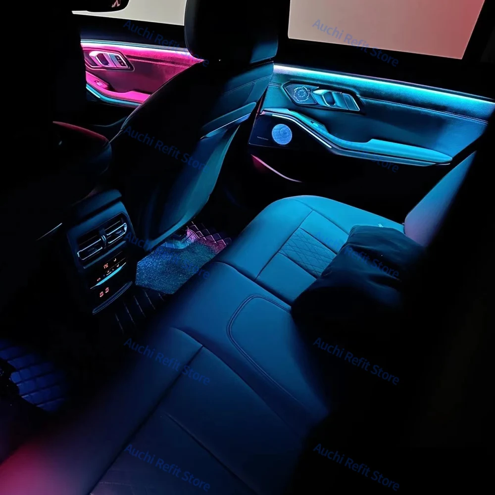 11 Colours RGB LED Ambient Light For BMW New 3 Series G20 Car Center Console Door Speaker Cover Decorative Lamp Modified Parts
