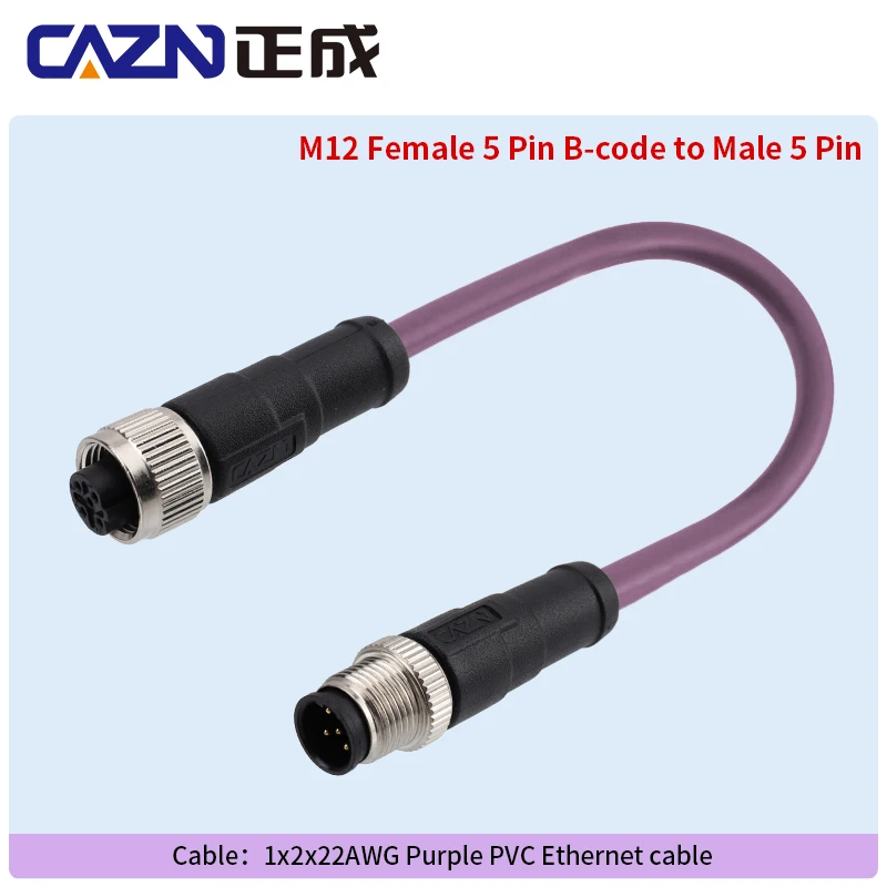 

PROFIBUS M8 Connector 5 pin B code female to male and male D-SUB 9 with wire harness waterproof IP67