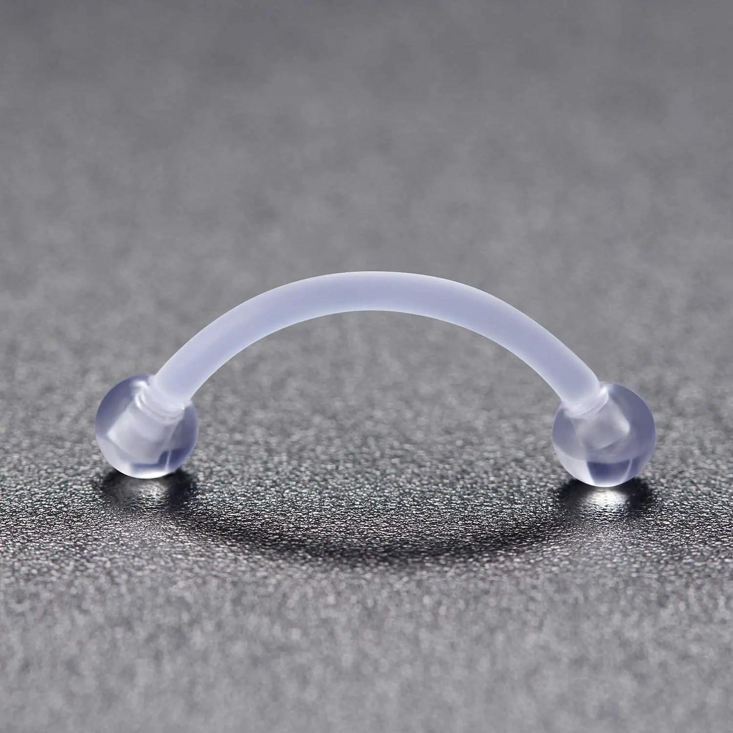 33pcs 16G 14G 20G Clear Piercing Retainers Flexible Bioflex Clear Plastic Tongue Belly Button Lip Nose Industrial Ring Cartilage