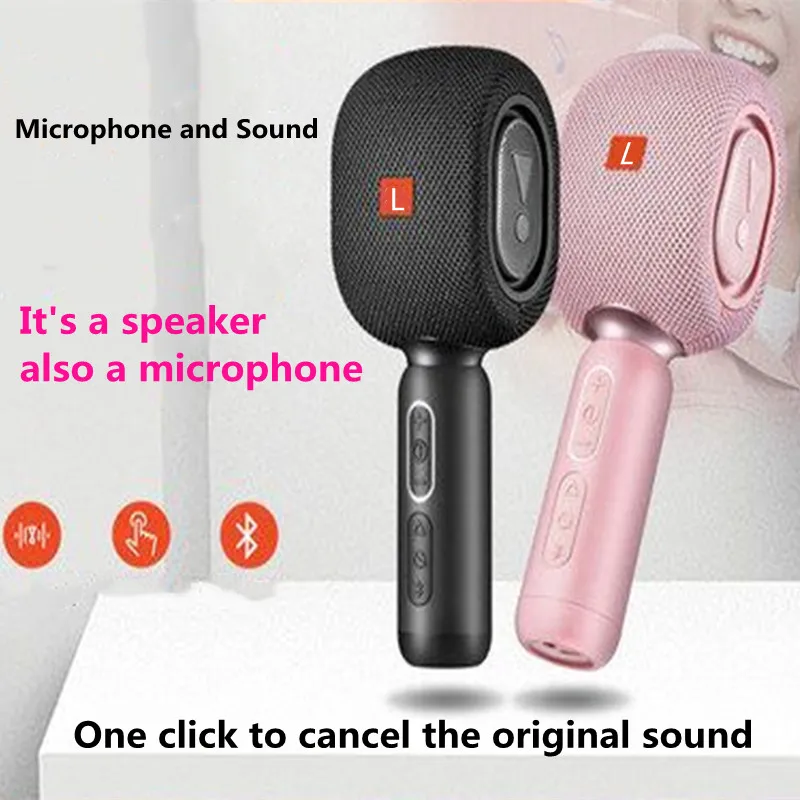 

Creative Hammer Wireless Bluetooth Microphone Bluetooth Speaker All-in-one Universal K Song Listening and Singing with FM Radio