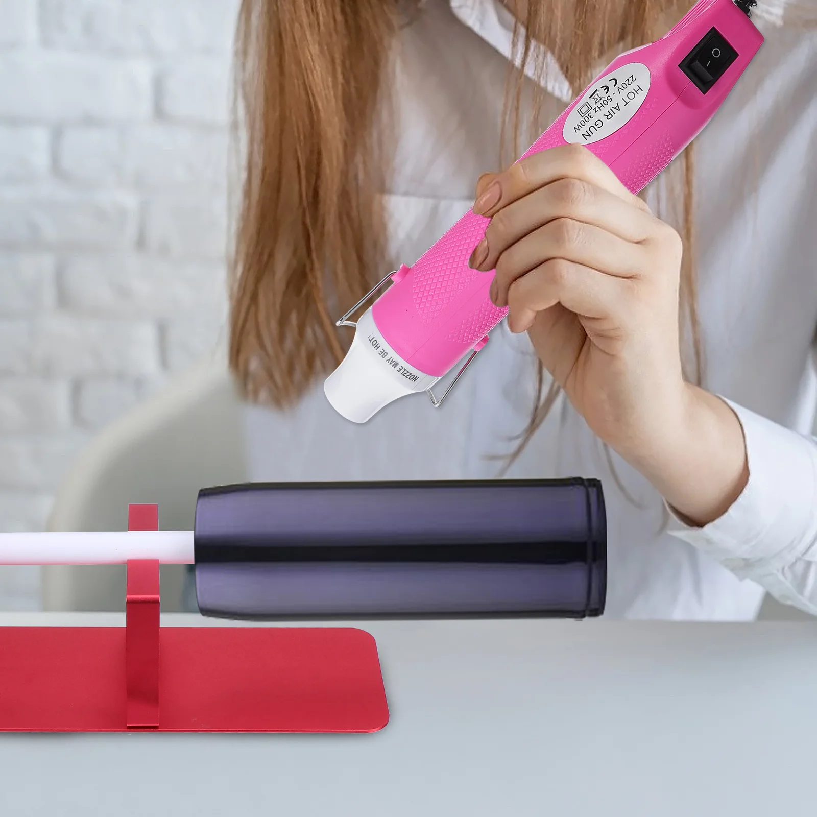 

1Set Hot Air Tool Portable Handheld Hot Air Device Au Plug Lightweight DIY Heat Tool for Polymer Clay Embossing Shrink Plastic