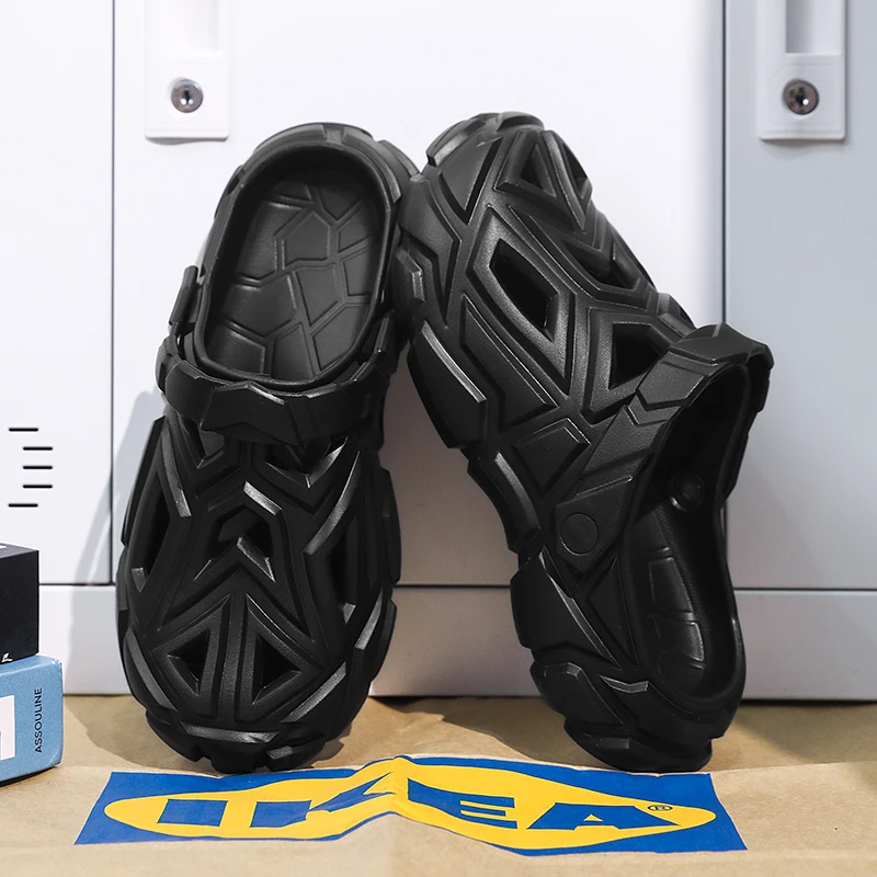 

Men's Summer Outdoor Closed-Toe Slippers, Casual Beach Sandals for Outdoor Use