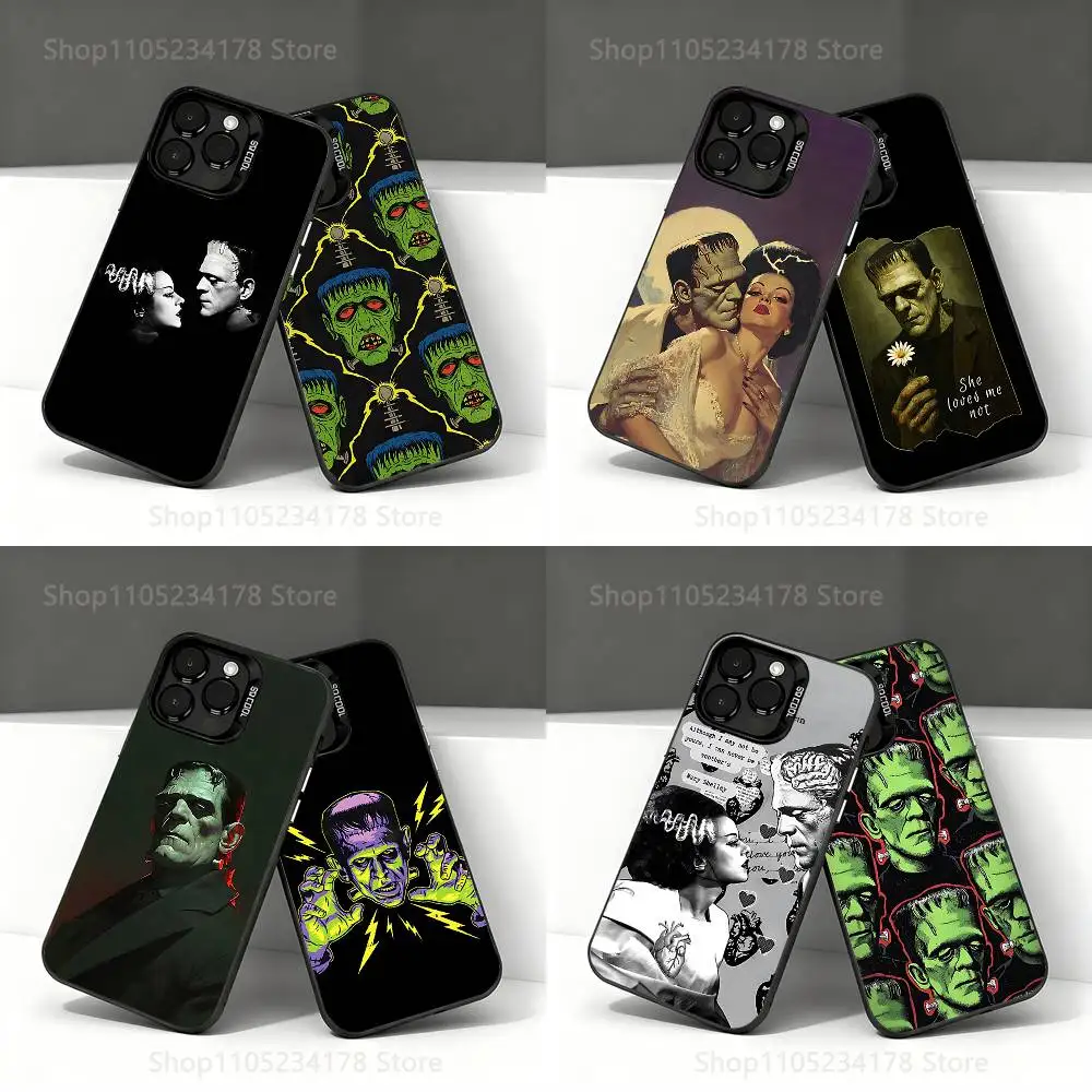 

Frankenstein Black Phone Case Compatible with iPhone 17 16 15 14 13 12 11, Pro, Max, Plus, E, Air, Mini