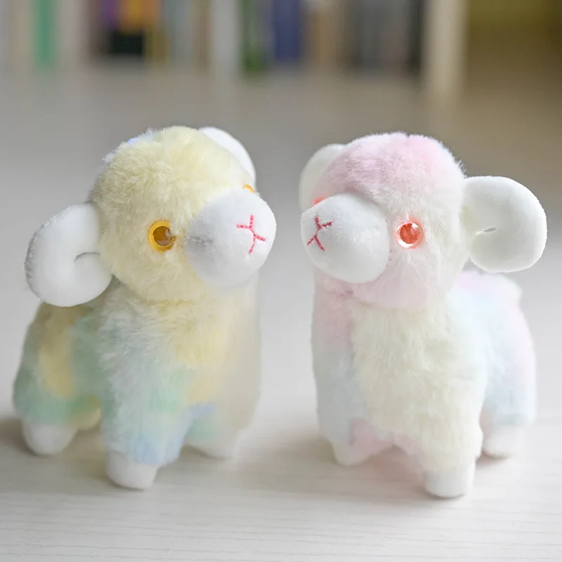 new popular Cute exquisite  Cartoon Fantasy Alpaca plush toy keychain doll pretty sheep lamb pendant  funny decorate couple gift