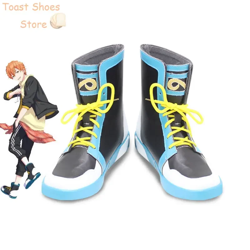 

Shinonome Akito, обувь для косплея, игровой проект Sekai, красочная сценическая обувь из искусственной кожи, вечерние сапоги для Хэллоуина, реквизит для косплея, реквизит для костюма