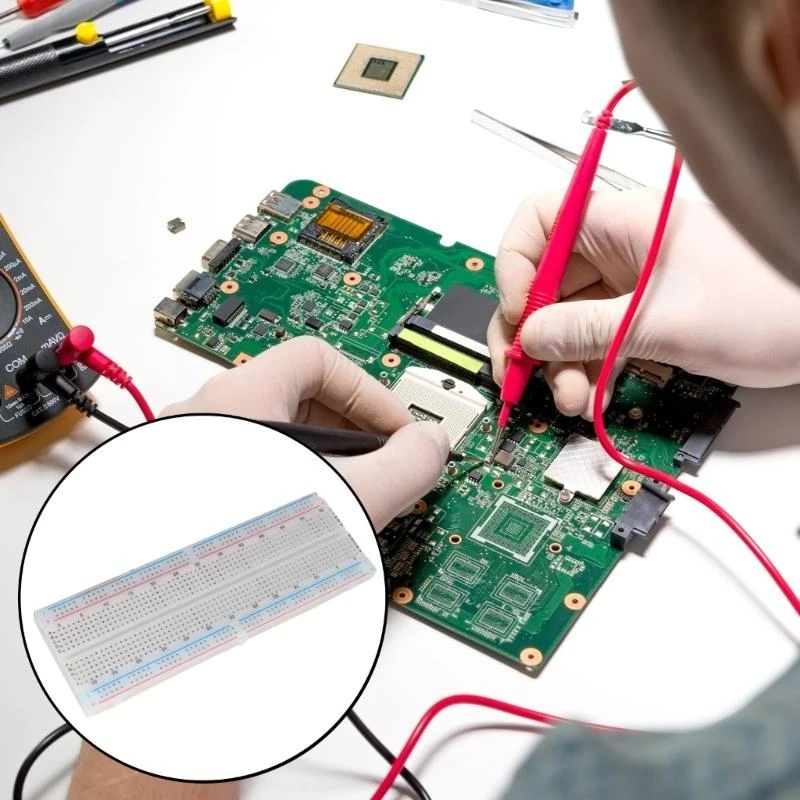 Breadboard Solderless Prototype PCB Board Protoboard MB102 DIY Development Testing for Circuits Projects 83CF