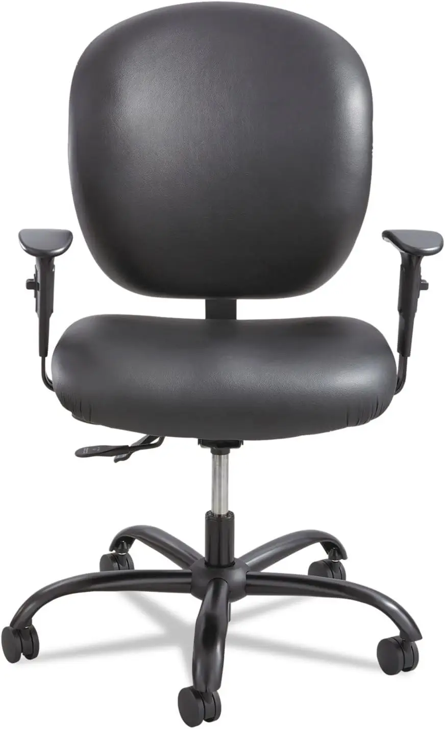 Safco Products 3391BV Alday 24-7 Ergonomic Rolling Task Chair with Vinyl Seat, Optional Arms, 500 lbs. Capacity (Sold Separately