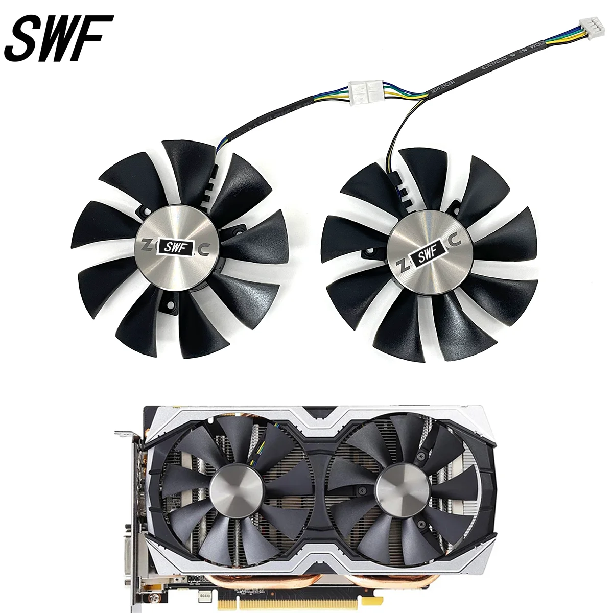 

New 85mm GFY09010E12SPA GA91S2H 4Pin GPU Cooler Fan For ZOTAC GTX1060 6GB GTX 1070 Mini GTX1050Ti Graphics Card Cooling Fan