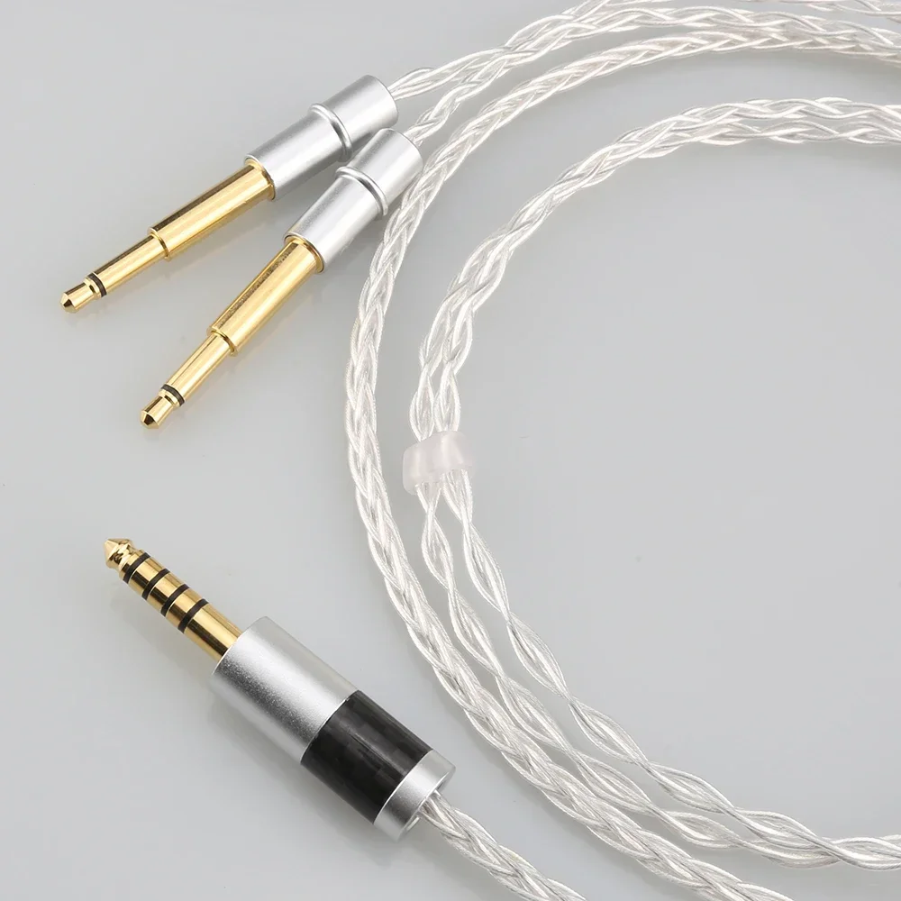 OCC Silver Plated HiFi Cable with 4.4MM Balanced Male for MEZE99 Classics 99neo NEO NOIR Headphone for Sony WM1A, NW-WM1Z, PHA-2