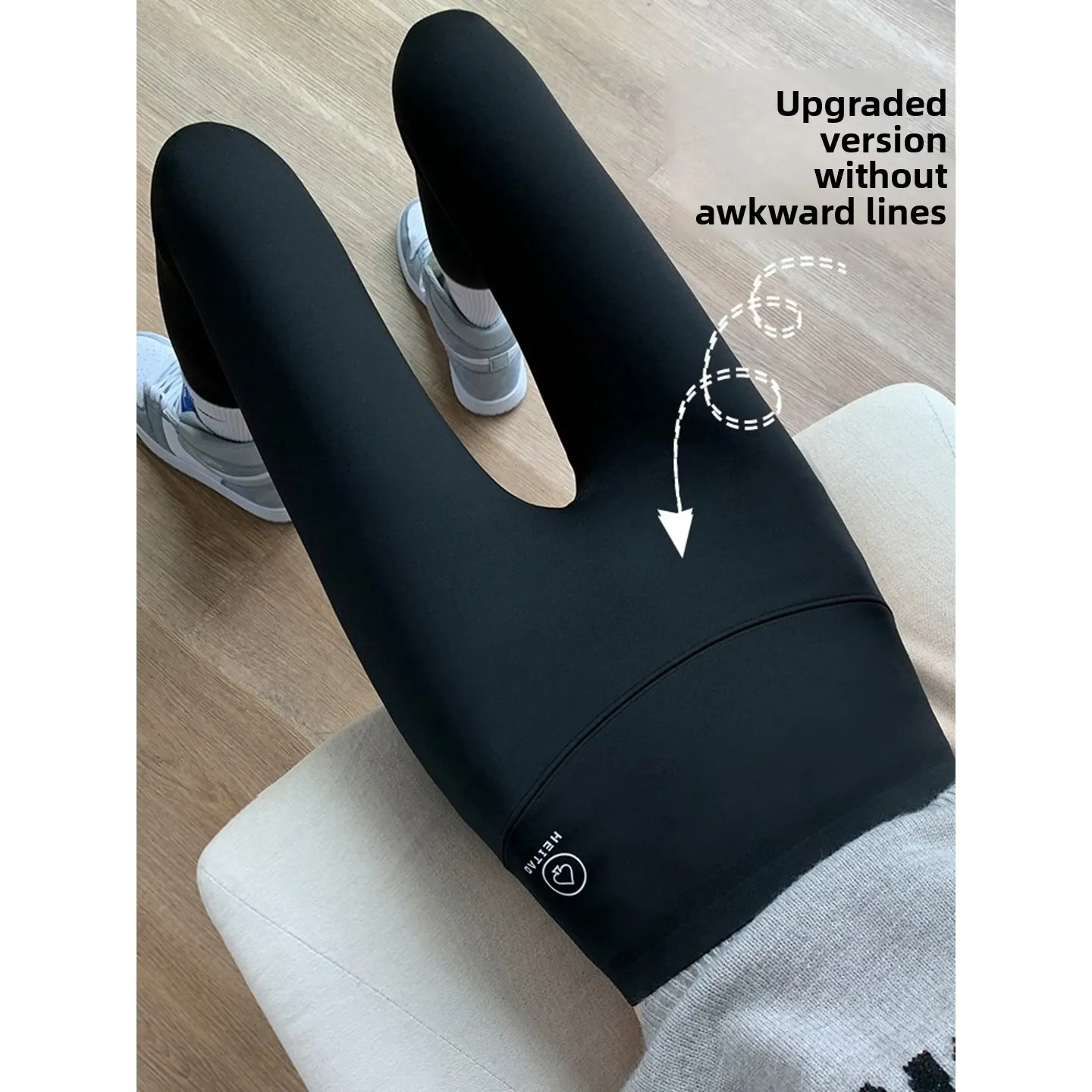 

Women's High-Waist Fce Lined Thiened Yoga Pants Autumn Winter Warm Tight Belly Control arkskin Pants Long Pants