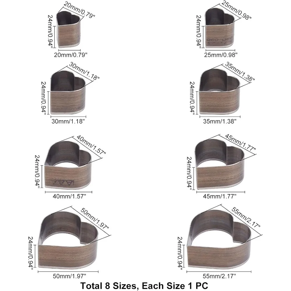 8 szt. Zestaw stal wysokowęglowa z jednym otworem pustym wykrawarka, 8 rozmiarów skórzana wycinarka wykrojnik formy do wykrawania