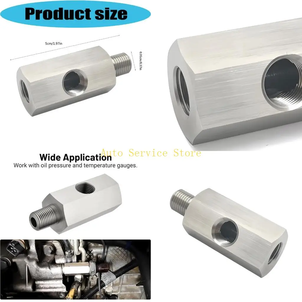 462A Professional Oil Sensors Adapter Steel Construction Multiple Port Oil Pressure Adapter for Enhances & Gauges Hookups