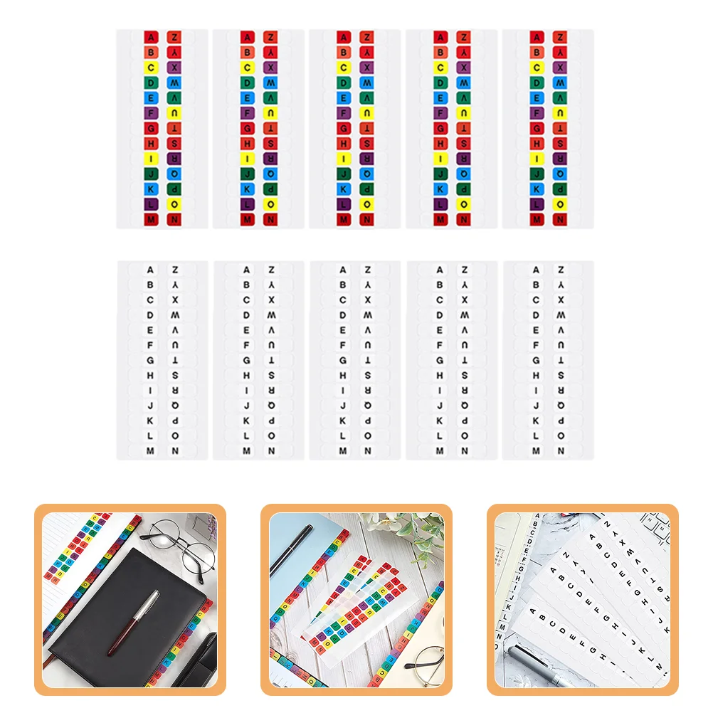 Index Label Alphabet Stickers Reading Tabs The Pet Notepad Page Markers Notepads