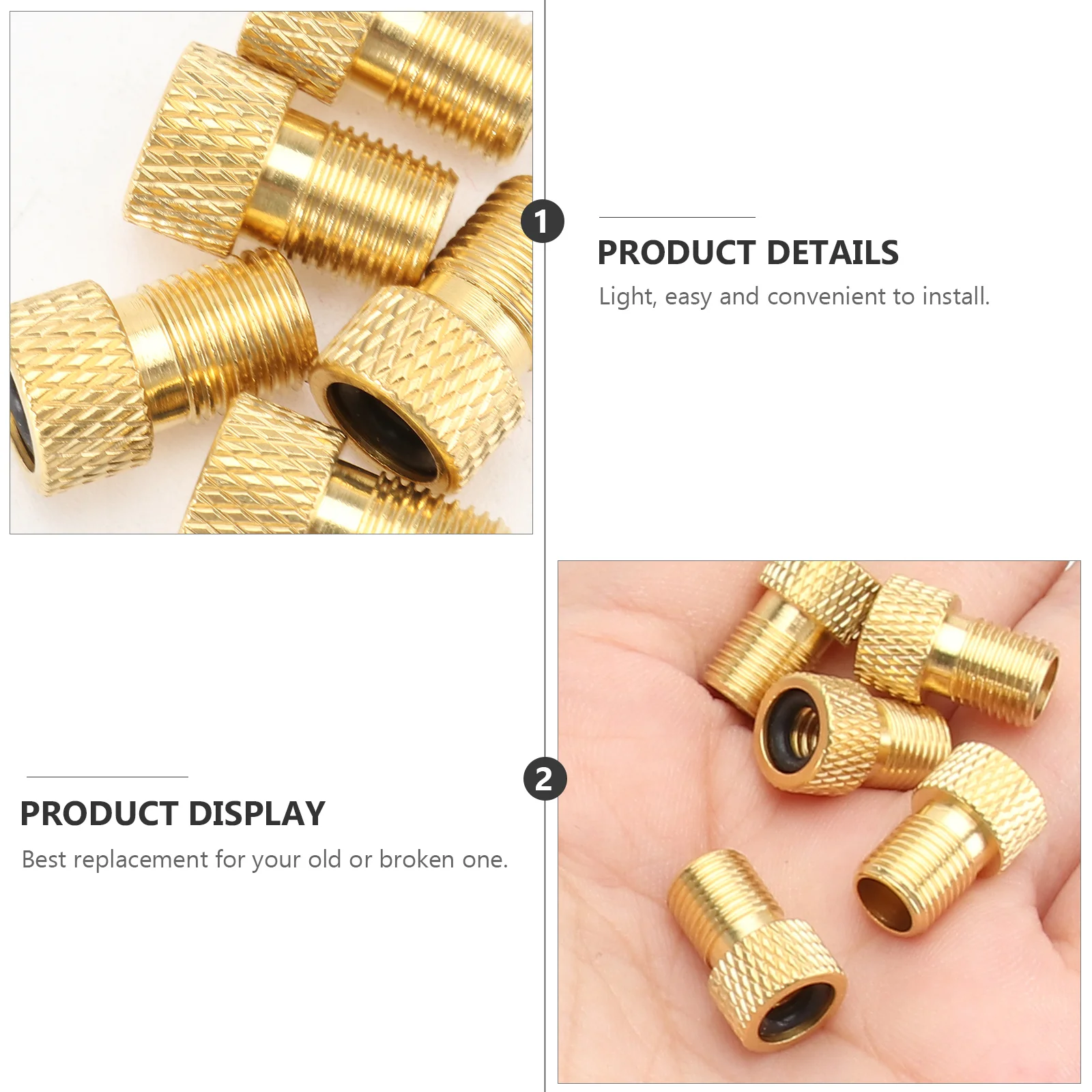 5 قطعة محول دراجة صاروخ شكل صمام محول أداة لإصلاح ضوء المضخة النحاس التكيف الدراجات الملحقات #5