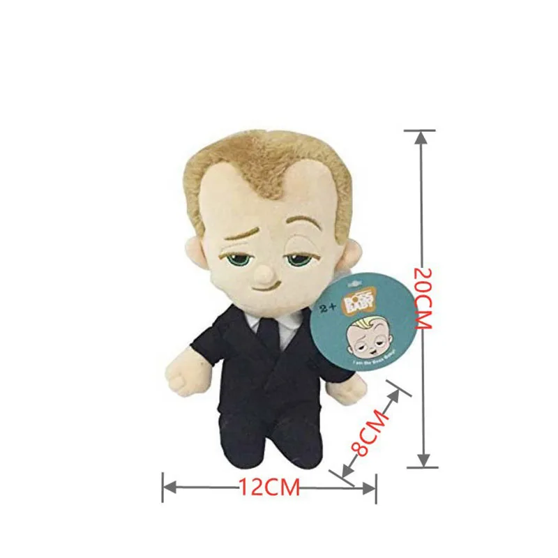 Cartoon De Baby Boss Wit Zwart Pop Anime Schattige Kinderen Cartoon Action Figure Marionet Charm Hobby Speelgoed Kids Gift 20CM