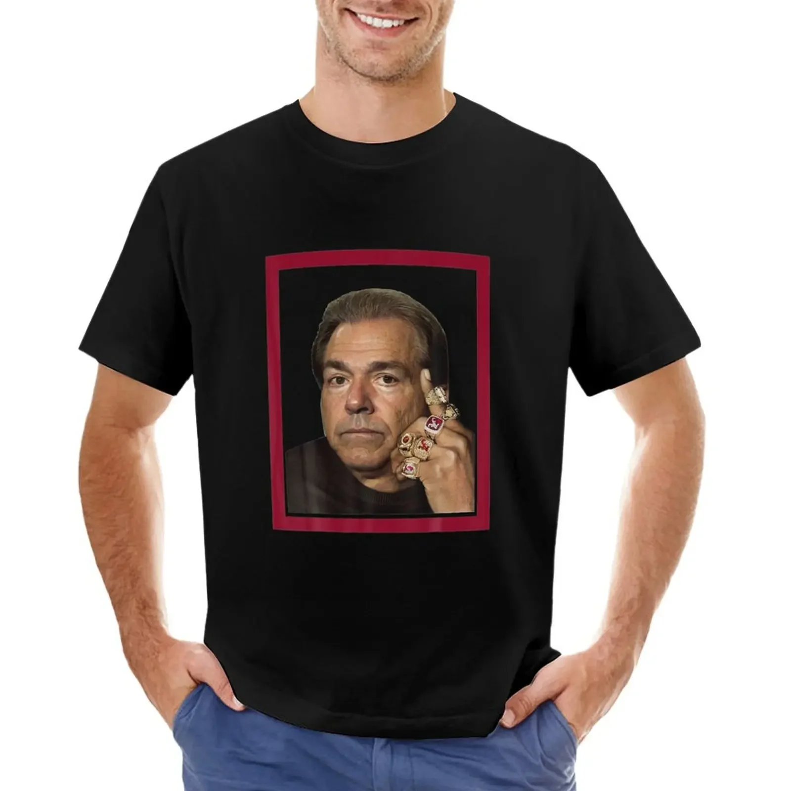 NICK SABAN COLLEGEE Ess T-shirt sublime cute clothes plus sizes plain t shirts men