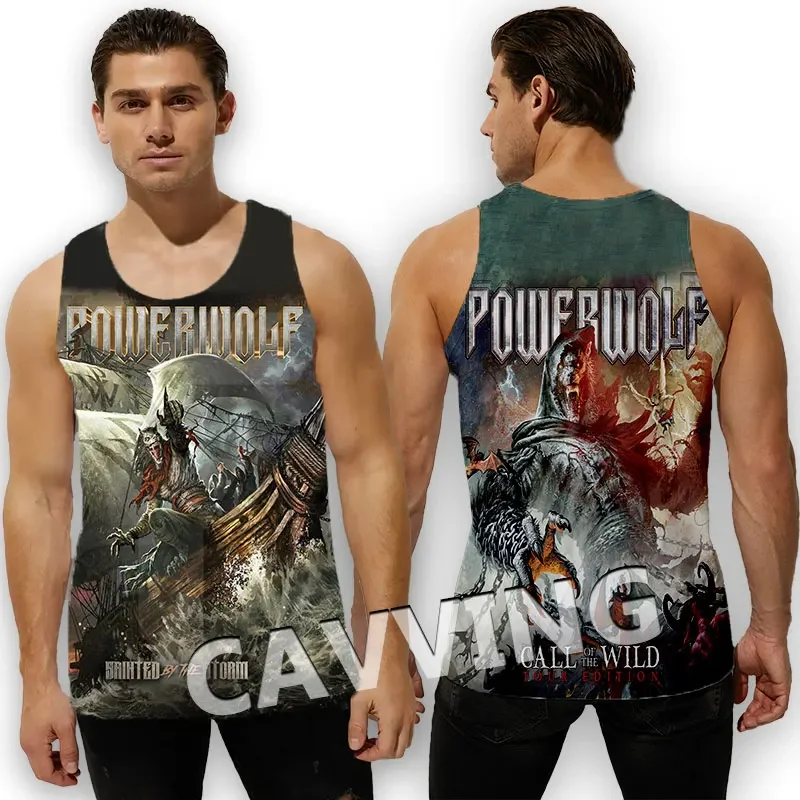 New Fashion Women/Men's 3D Print Powerwolf Tank Tops Harajuku  Vest  Summer Undershirt Shirts Streetwear